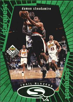 1998-99 UD Choice - StarQuest Green #SQ22 Damon Stoudamire Front
