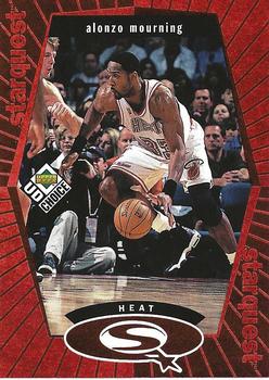 1998-99 UD Choice - StarQuest Red #SQ14 Alonzo Mourning Front