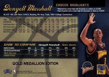1998-99 Ultra - Gold Medallion #14G Donyell Marshall Back
