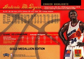 1998-99 Ultra - Gold Medallion #48G Antonio McDyess Back