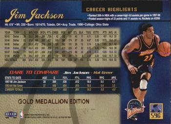 1998-99 Ultra - Gold Medallion #59G Jim Jackson Back