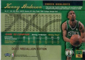 1998-99 Ultra - Gold Medallion #9G Kenny Anderson Back