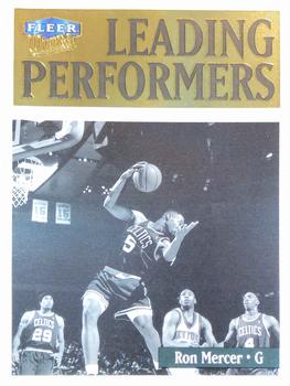 1998-99 Ultra - Leading Performers #5 Ron Mercer Front