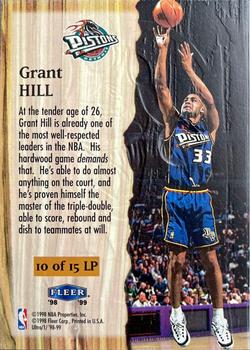 1998-99 Ultra - Leading Performers #10 Grant Hill Back