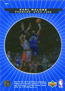 1996-97 Upper Deck UD3 - SuperStar Spotlight #S4 Karl Malone Back