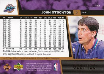 1998-99 Upper Deck - UD Exclusives Bronze #152 John Stockton Back