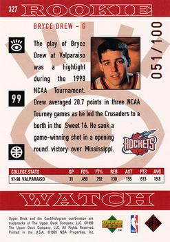 1998-99 Upper Deck - UD Exclusives Bronze #327 Bryce Drew Back