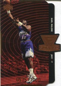 1998-99 Upper Deck - Forces Tier 1 (Quantum Bronze) #F19 Karl Malone Front