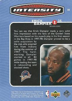 1998-99 Upper Deck - Intensity #I8 Erick Dampier Back