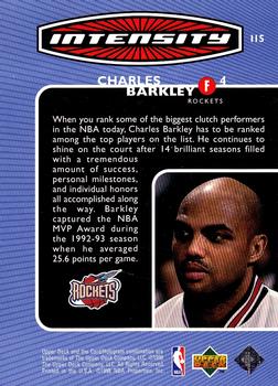 1998-99 Upper Deck - Intensity #I15 Charles Barkley Back