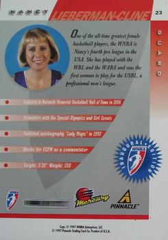 1997 Pinnacle Inside WNBA #23 Nancy Lieberman-Cline Back