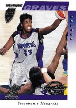 1997 Pinnacle Inside WNBA #24 Denique Graves Front