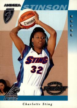 1997 Pinnacle Inside WNBA #37 Andrea Stinson Front