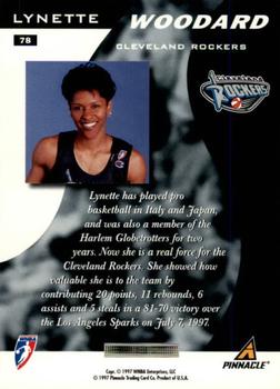 1997 Pinnacle Inside WNBA #78 Lynette Woodard Back