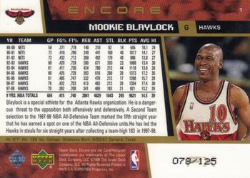 1998-99 Upper Deck Encore - F/X #1 Mookie Blaylock Back