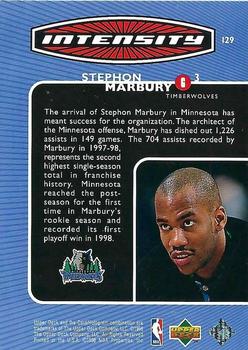 1998-99 Upper Deck Encore - Intensity #I29 Stephon Marbury Back