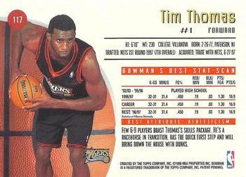 1997-98 Bowman's Best #117 Tim Thomas Back