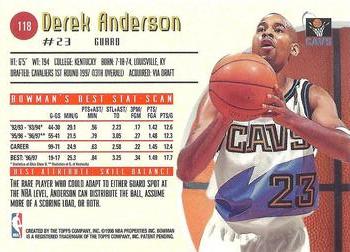 1997-98 Bowman's Best #118 Derek Anderson Back