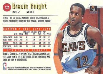 1997-98 Bowman's Best #124 Brevin Knight Back
