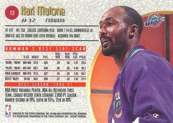 1997-98 Bowman's Best #13 Karl Malone Back