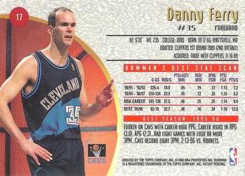 1997-98 Bowman's Best #17 Danny Ferry Back