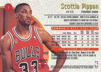 1997-98 Bowman's Best #1 Scottie Pippen Back
