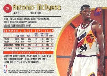 1997-98 Bowman's Best #23 Antonio McDyess Back