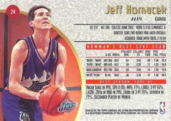 1997-98 Bowman's Best #24 Jeff Hornacek Back