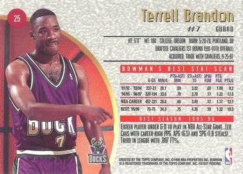 1997-98 Bowman's Best #25 Terrell Brandon Back