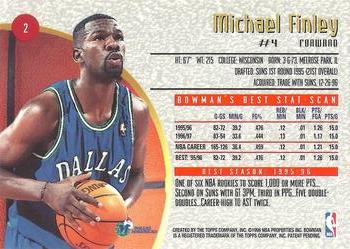 1997-98 Bowman's Best #2 Michael Finley Back