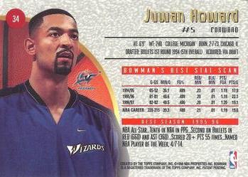 1997-98 Bowman's Best #34 Juwan Howard Back