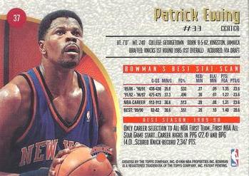 1997-98 Bowman's Best #37 Patrick Ewing Back