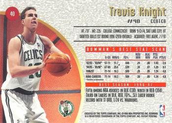 1997-98 Bowman's Best #40 Travis Knight Back