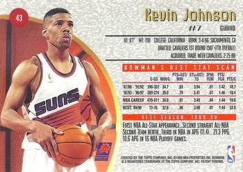 1997-98 Bowman's Best #43 Kevin Johnson Back