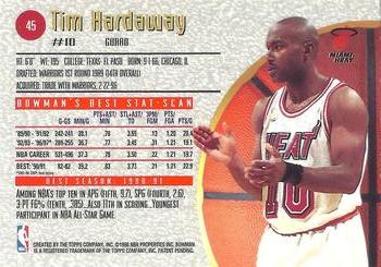 1997-98 Bowman's Best #45 Tim Hardaway Back