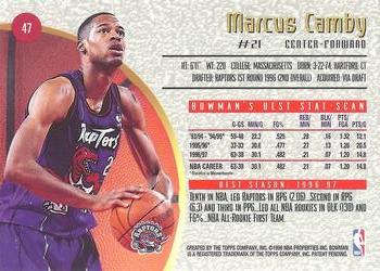 1997-98 Bowman's Best #47 Marcus Camby Back