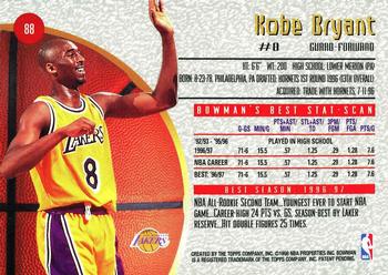 1997-98 Bowman's Best #88 Kobe Bryant Back