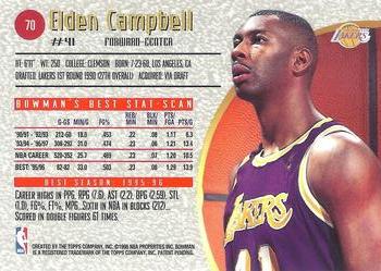 1997-98 Bowman's Best #70 Elden Campbell Back