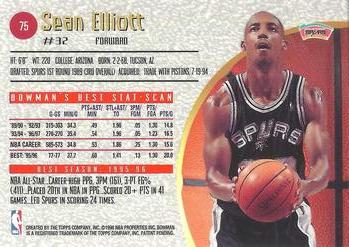 1997-98 Bowman's Best #75 Sean Elliott Back