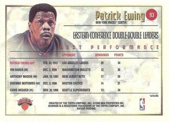1997-98 Bowman's Best #93 Patrick Ewing Back
