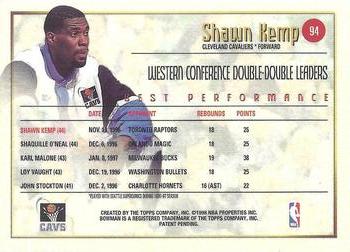 1997-98 Bowman's Best #94 Shawn Kemp Back