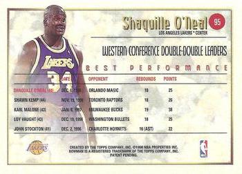 1997-98 Bowman's Best #95 Shaquille O'Neal Back