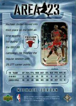 1998-99 Upper Deck Ionix - Area 23 #A7 Michael Jordan Back