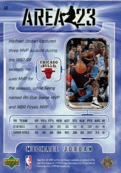 1998-99 Upper Deck Ionix - Area 23 #A8 Michael Jordan Back