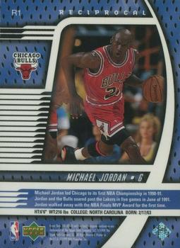 1998-99 Upper Deck Ionix - Reciprocal #R1 Michael Jordan Back