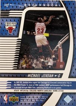 1998-99 Upper Deck Ionix - Reciprocal #R2 Michael Jordan Back