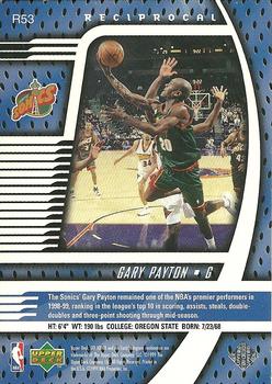 1998-99 Upper Deck Ionix - Reciprocal #R53 Gary Payton Back