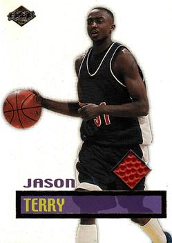 1999 Collector's Edge Rookie Rage - Authentic Gameball #JT Jason Terry Front