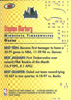1997-98 Bowman's Best - Best Cuts #BC9 Stephon Marbury Back