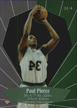 1999 Collector's Edge Rookie Rage - Livin' Large #LL4 Paul Pierce Back